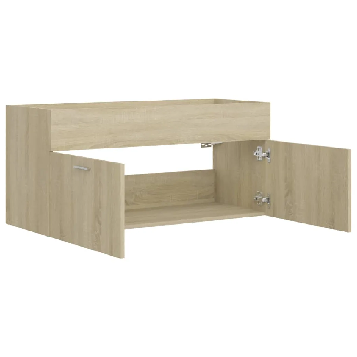 vidaXL Armoire d'évier - Chêne sonoma
