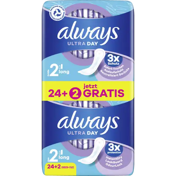 Ultra Day Binden Long Big Pack + 2 Gratis