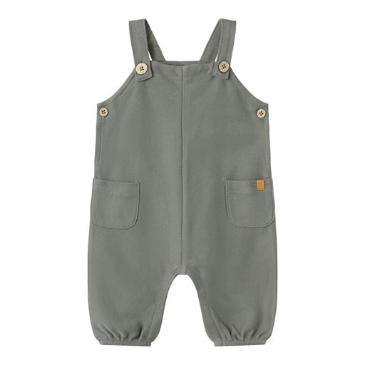 Lil' Atelier Kaleo Overall, Pewter, 74 cm