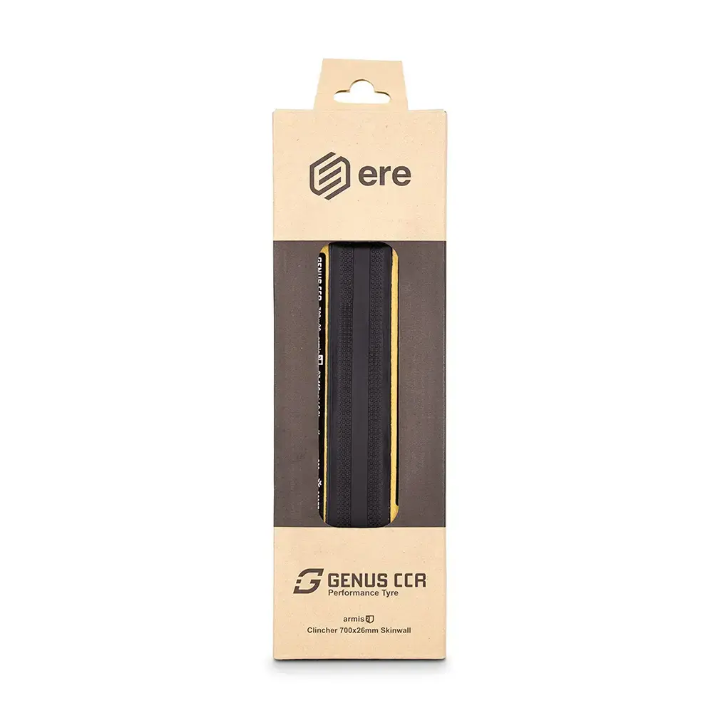 Ere Research Genus CCR Clincher ProRoad Racefiets Band Zwart/Skinwall