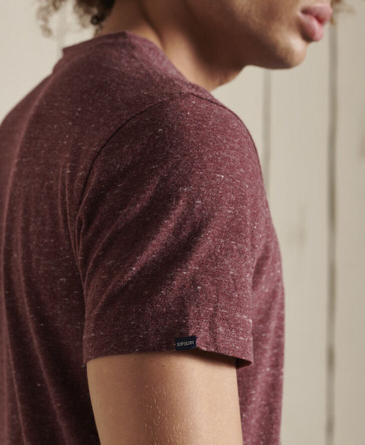 Superdry VINTAGE LOGO EMB TEE Burgundy heather