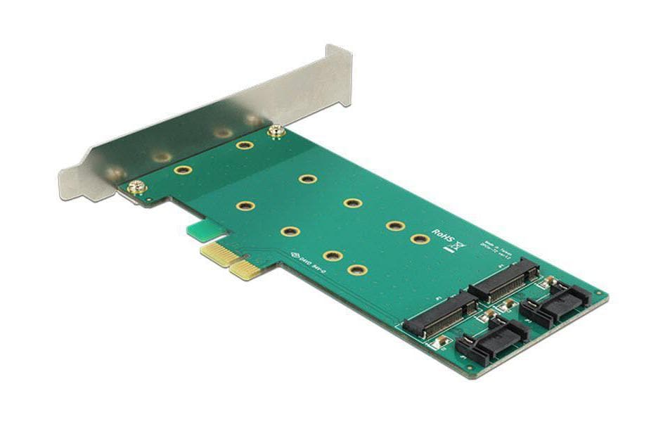 Host Bus Adapter Controller PCI-ex4 - M.2, 2PortPCI Express Karte für M.2 Module