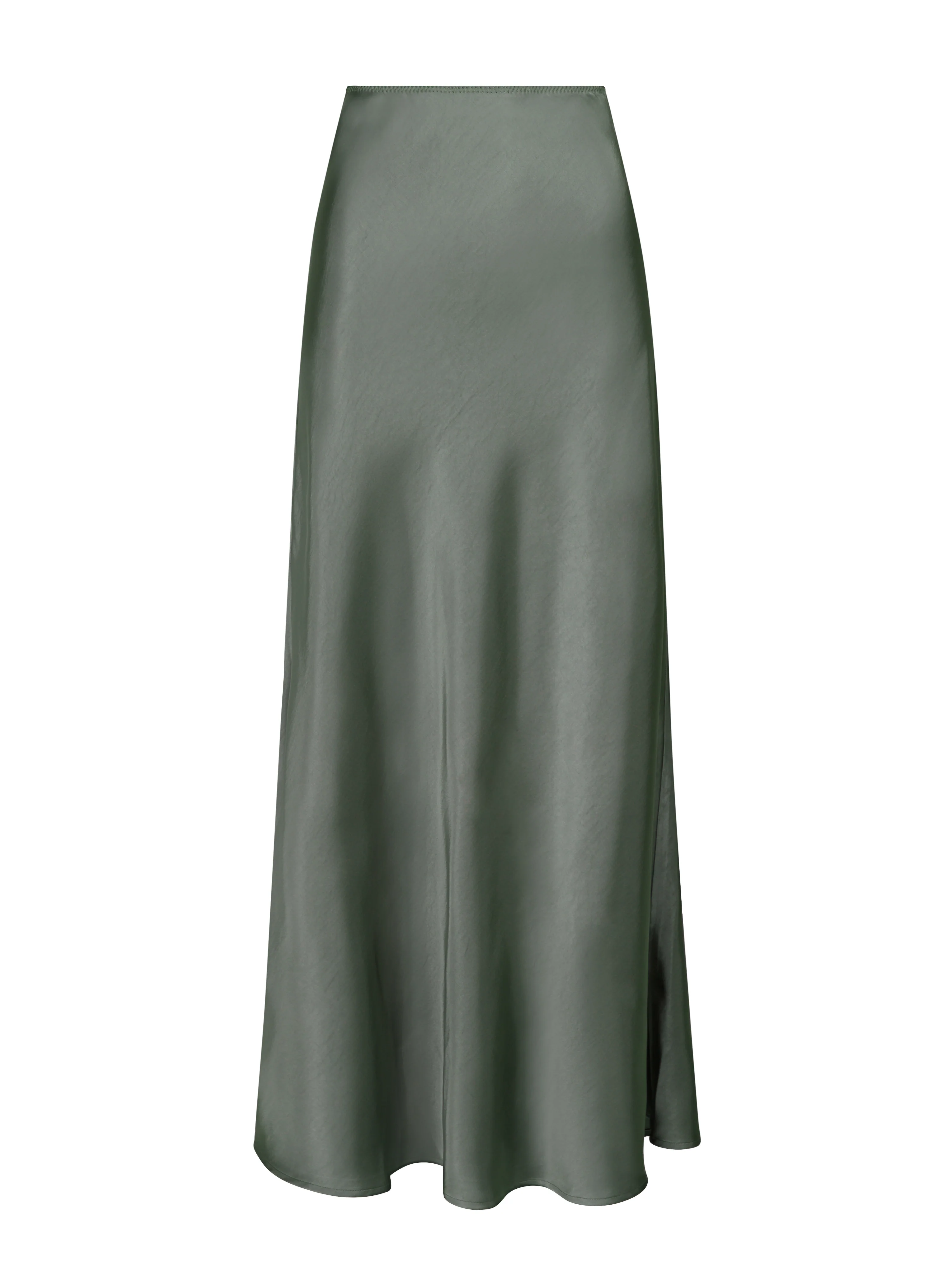 Neo Noir  Vicky Heavy Sateen nederdel - Smoke Green