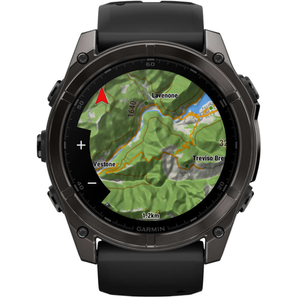 Montre cardio GPS GARMIN FENIX 8 AMOLED 51MM SAPPHIRE TITANE TITANE CARBON GREY