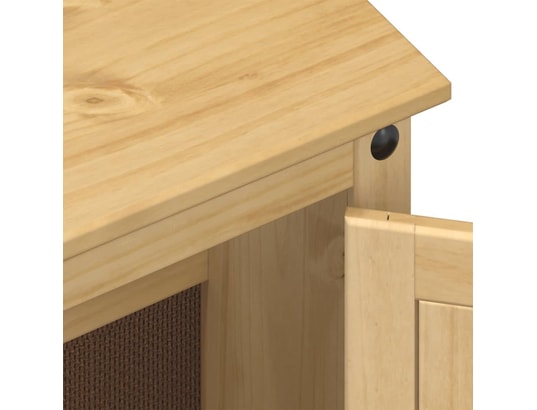 VIDAXL - Armoire lavabo de salle de bain corona bois de pin massif