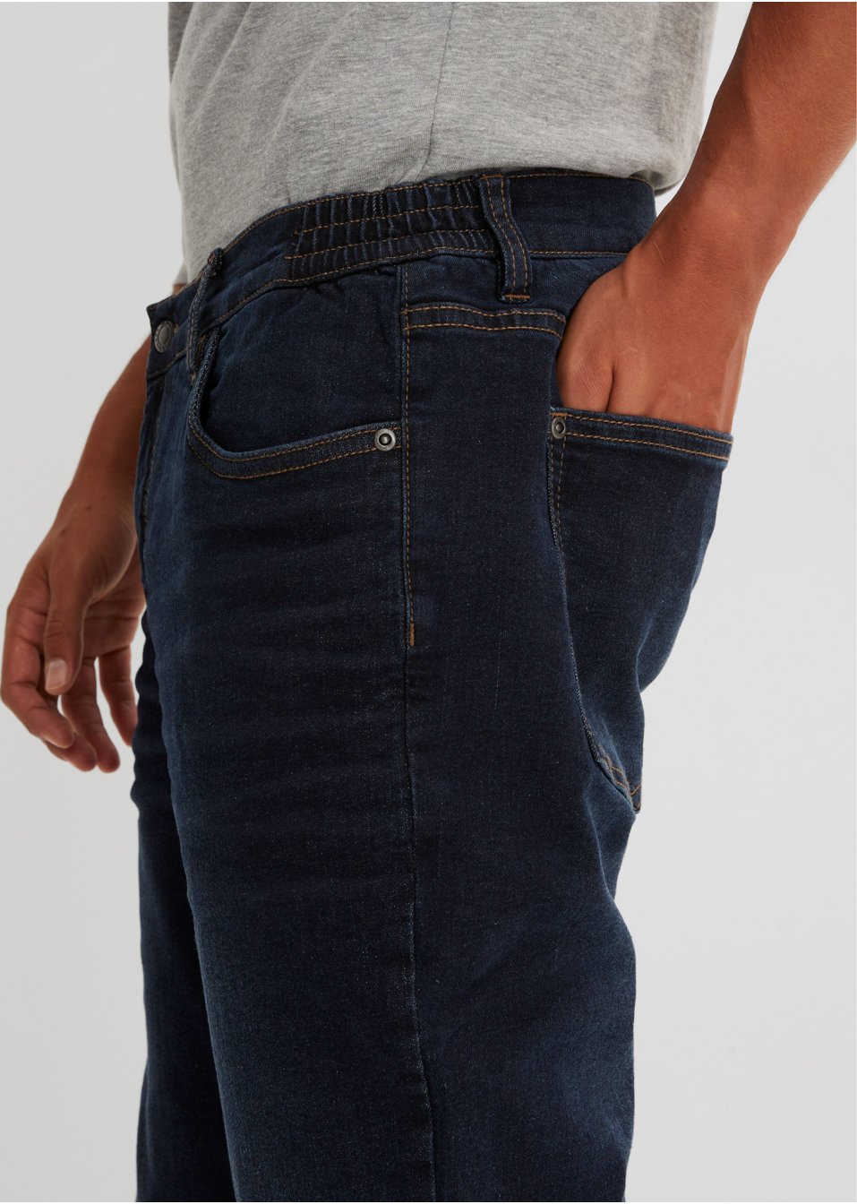Jean extensible thermo Loose Fit coupe confort, Straight