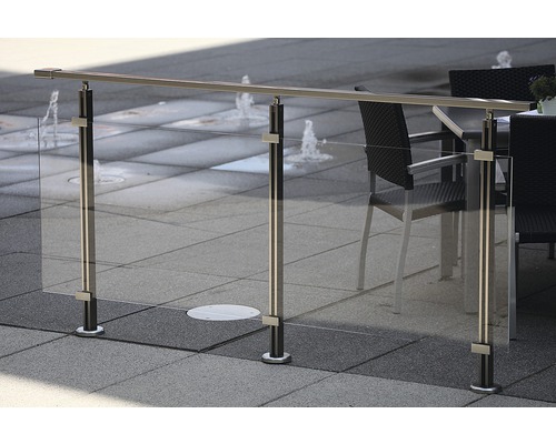 Acrylglas vulling voor Pertura leuningsysteem, kristalhelder, 1500x673x8 mm (68)