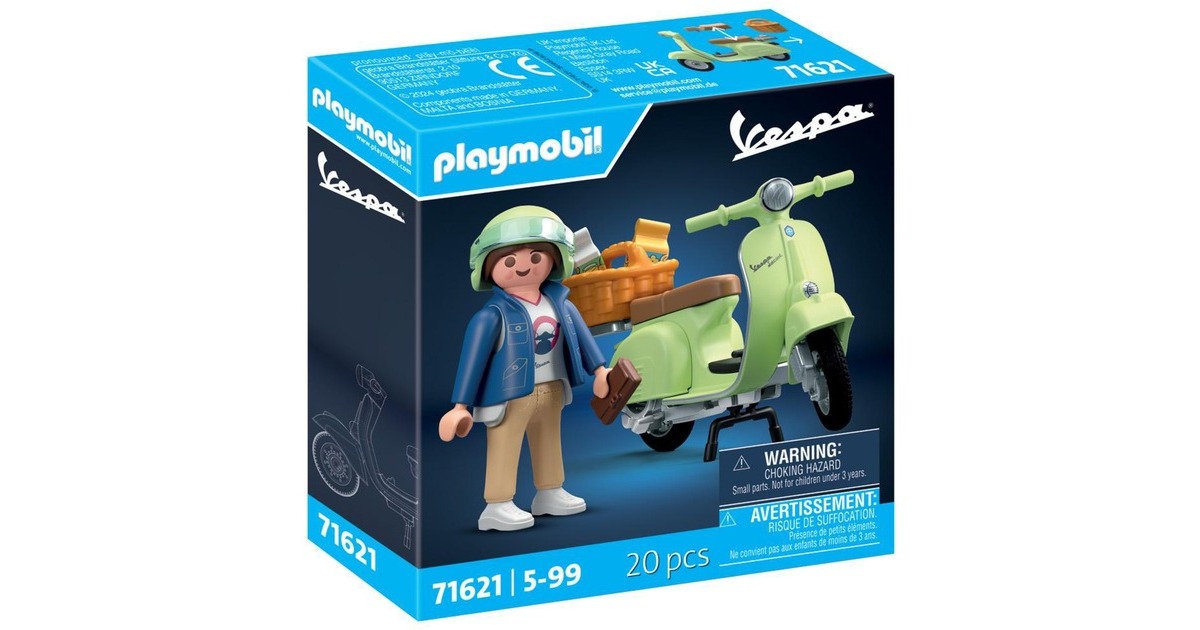 PLAYMOBILVespa - 1969 Vespa 150 Sprint Veloce, lichtgroen Constructiespeelgoed  (71621)