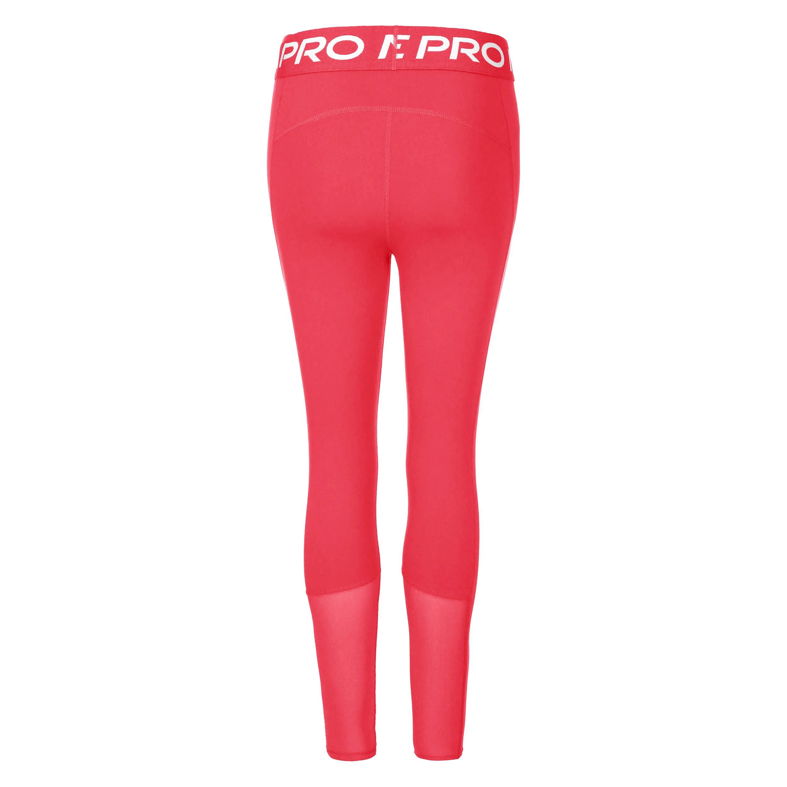 Nike Mid-Rise Mesh-Paneled Collant Tight Femmes - Pink , Blanc
