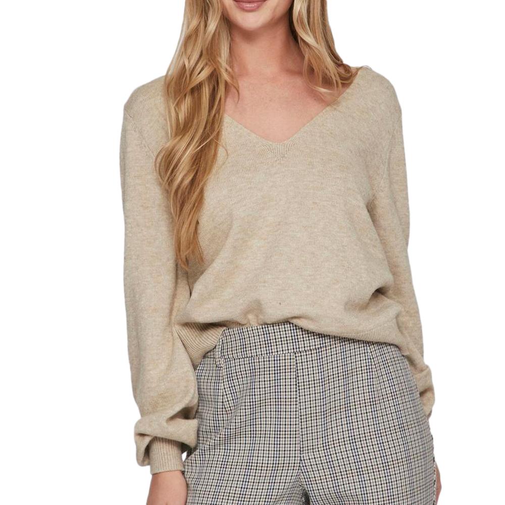 Vila Pull Beige Femme Vila Viril Rev