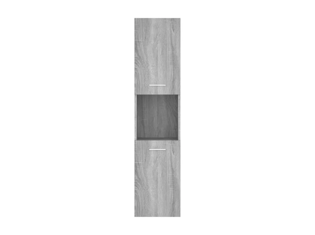Armoire de bain Sonoma gris 30x30x130 cm Bois d'ingénierie