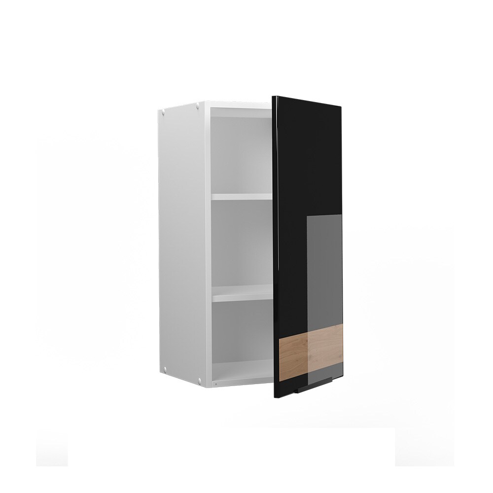 Vicco Hängeschrank Küchenschrank Küchenmöbel Fame-Line Weiß Schwarz Eiche 40 cm modern Hochglanz
