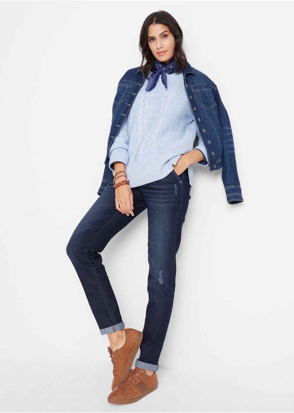 Jean extensible confort-stretch, Boyfriend