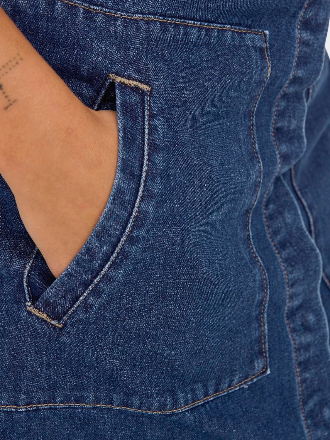 JDYOLIVIA Jeansrock Dark Blue Denim