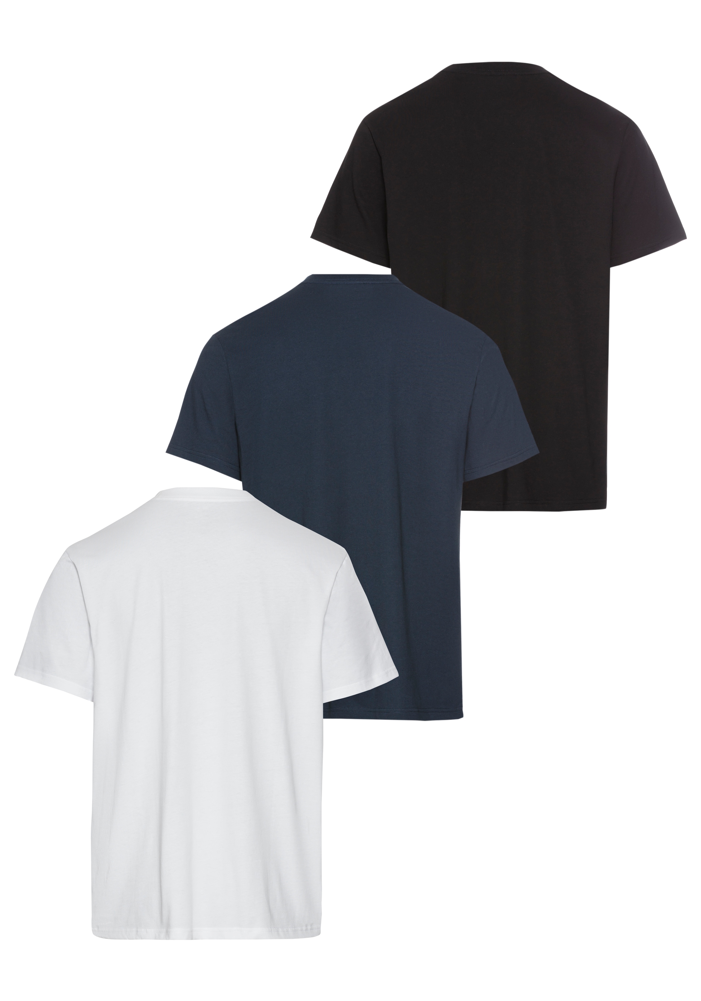 Quiksilver T-Shirt »OMNI QS SHORT SLEEVE TEE PACK3 YM«, 3 Stk. Basic T-Shirt mit Logo