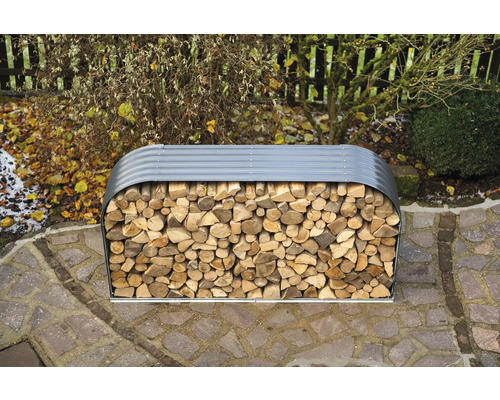 Brandhoutopslag WESTMANN 212 x 46 x 111 cm antraciet