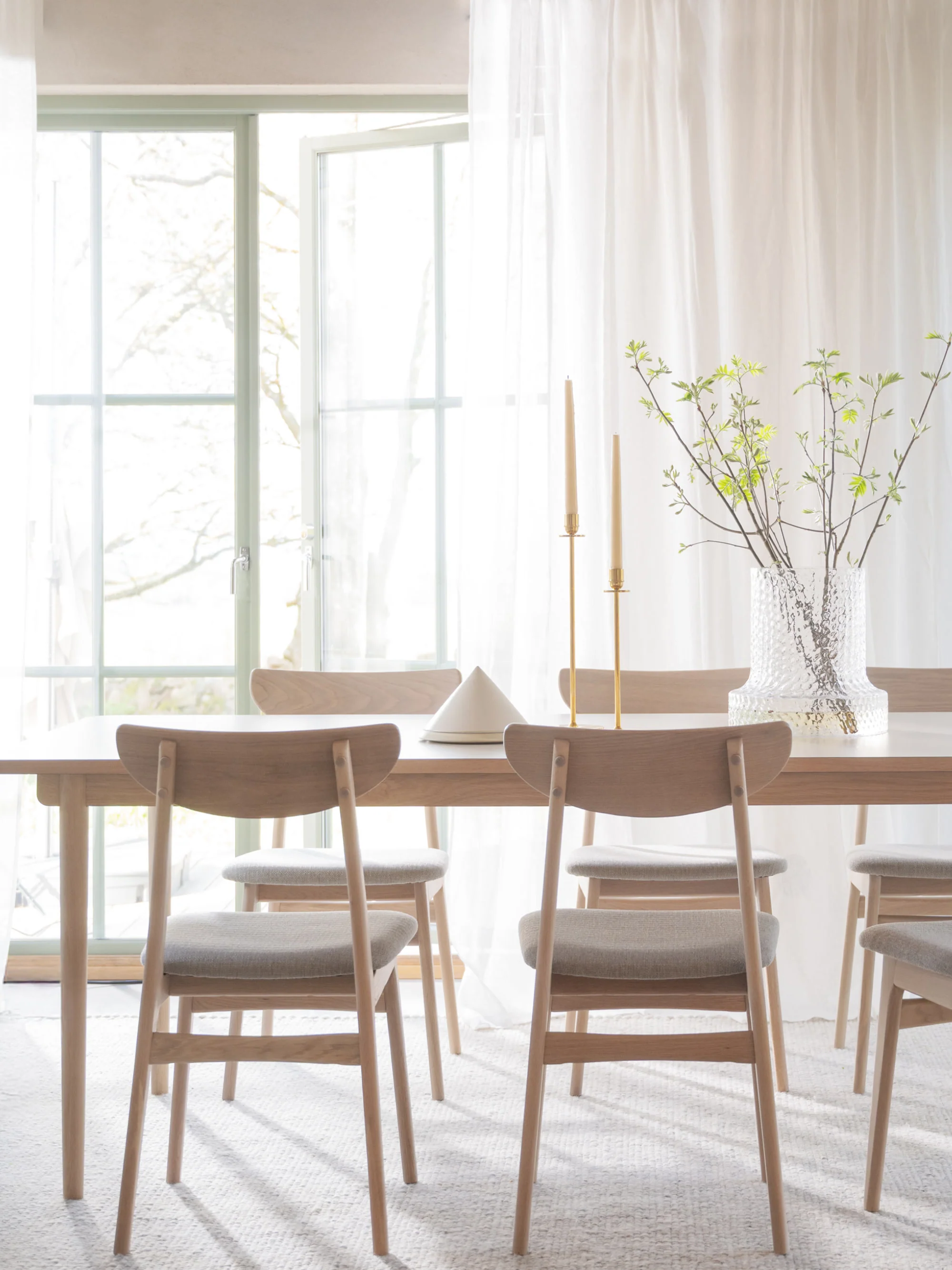 Uitschuifbare eettafel Fairmount van eikenhout, 220/265 x 95 cm