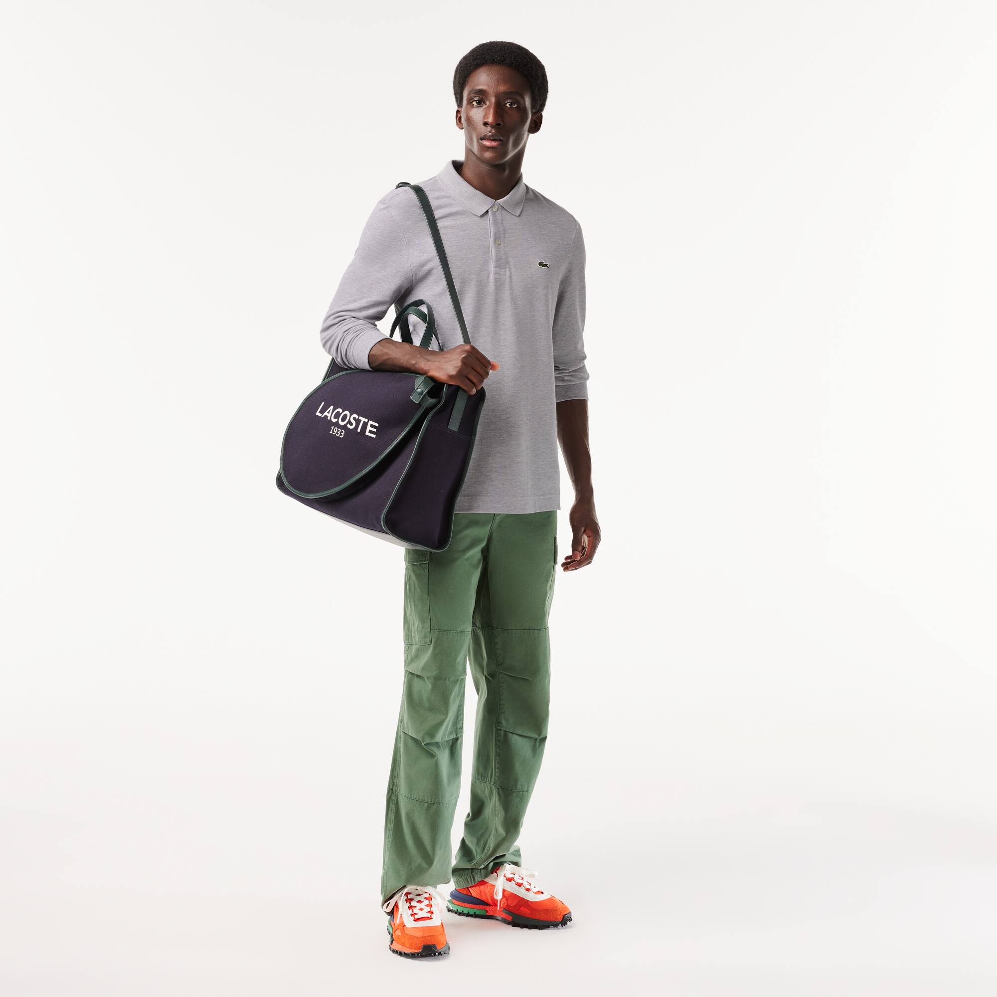 Sneakers Elite Active homme textile avec marquage Sneakers - Orange - Lacoste - Homme