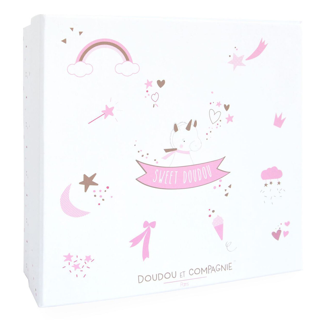Doudou et Compagnie Doudou Lucie la Licorne blanc - 22x5 cm