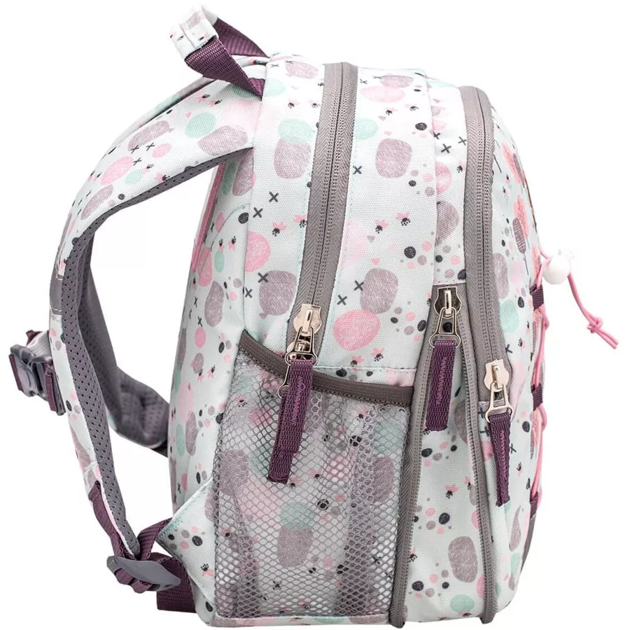 Belmil Kindergartenrucksack Mini Kiddy Kindergartenrucksack für 1-3 Jährige Kinder mit Brustgurt Woodland Hegdehog