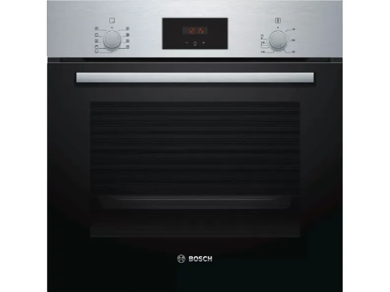 Bosch Serie | 2 HBF114BS1 - Ovn - til indbygning - niche - bredde: 56 cm - dybde: 55 cm - højde: 57.5 cm - med selv-rengøring - Klasse A - rustfrit stål