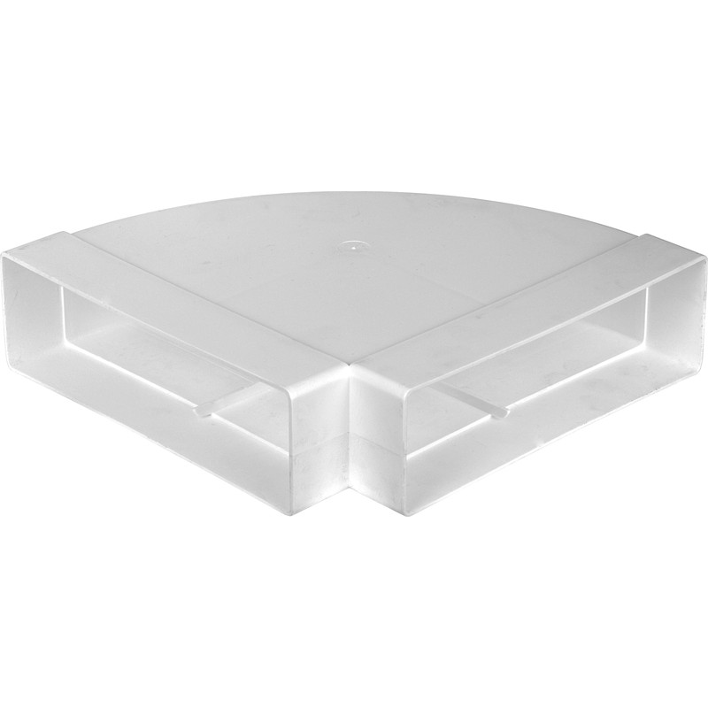 T125 horizontale bocht 90° 204x60mm