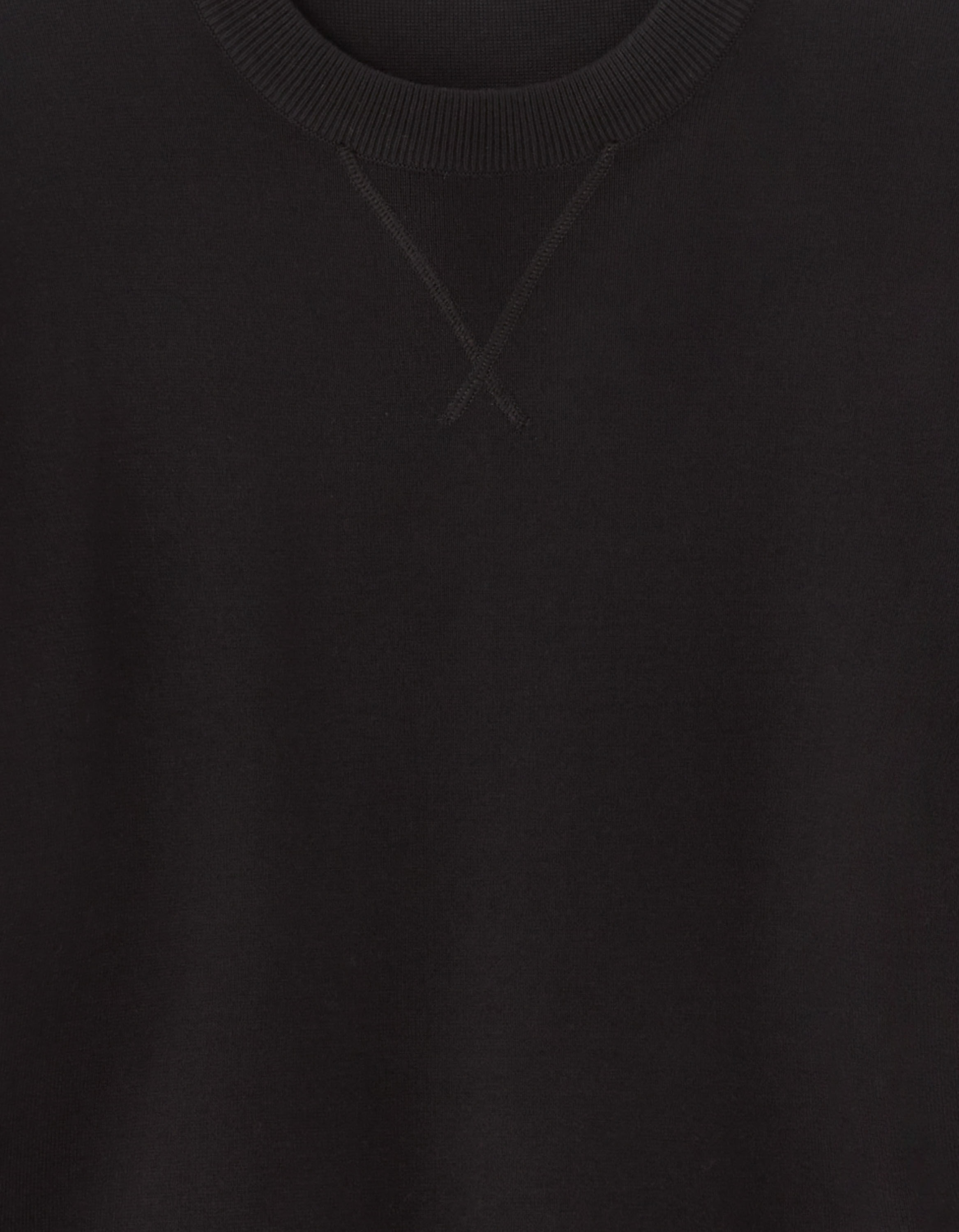 Pull ample en maille compacte - noir
