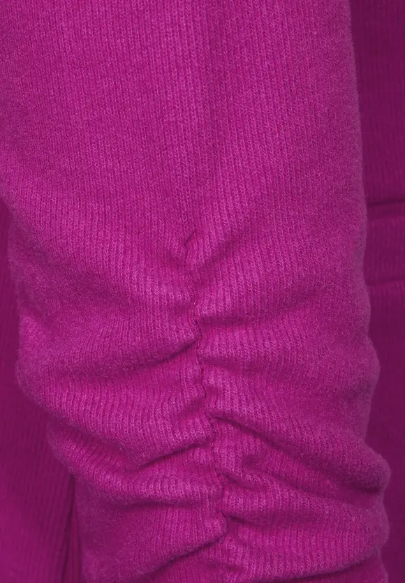 Longblazer mit Raffung - magenta pink