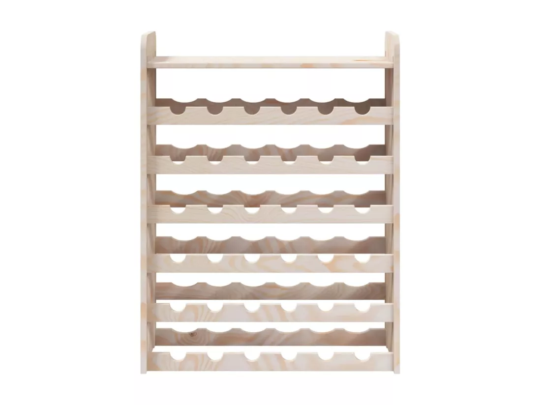 Prolenta Premium - Casier à vin et panneau supérieur 67,5x25x87 cm bois pin massif