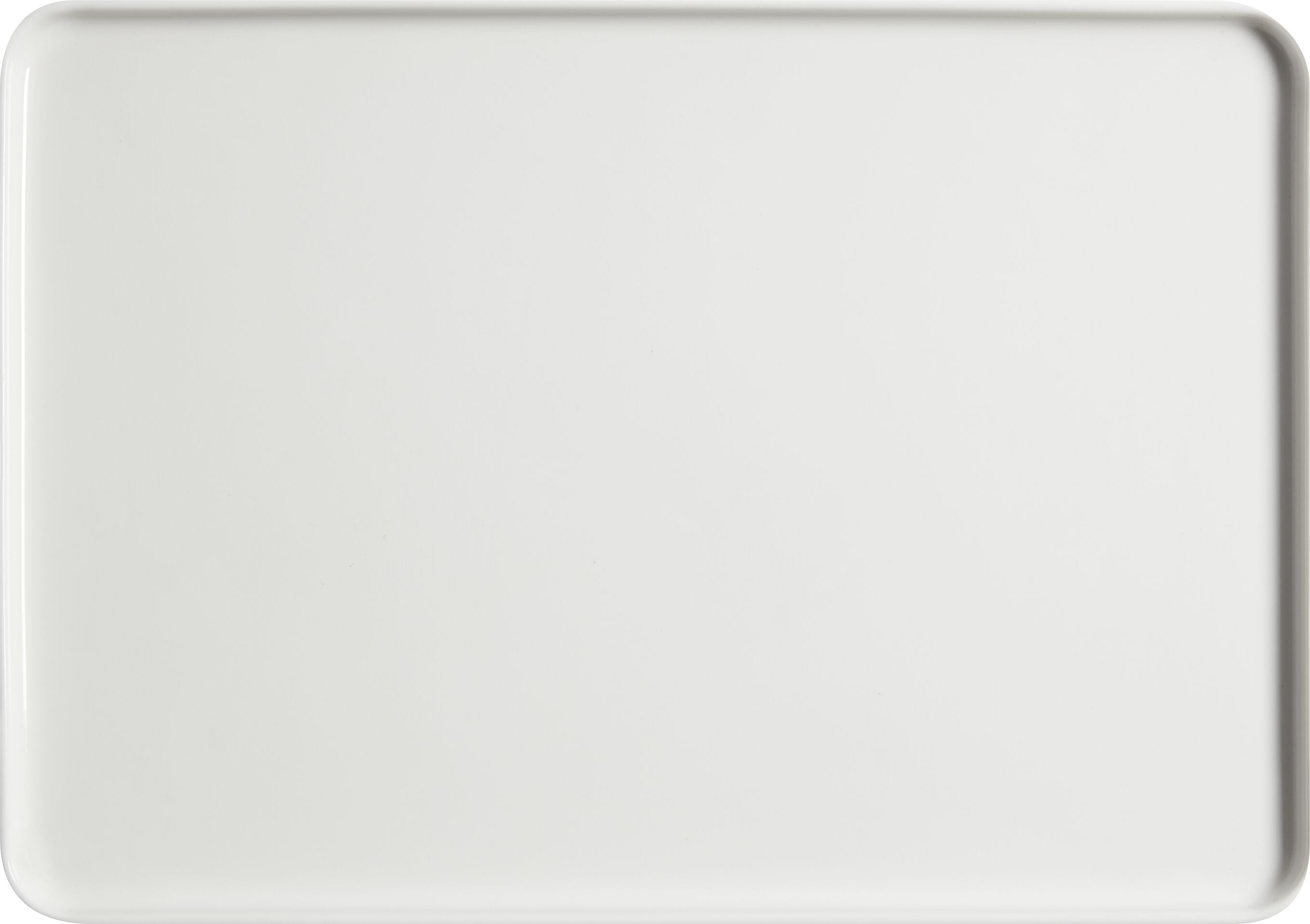 NUANCES Servierplatte - Weiss / B: 33.5 cm x T: 23.7 cm x H: 1.4 cm