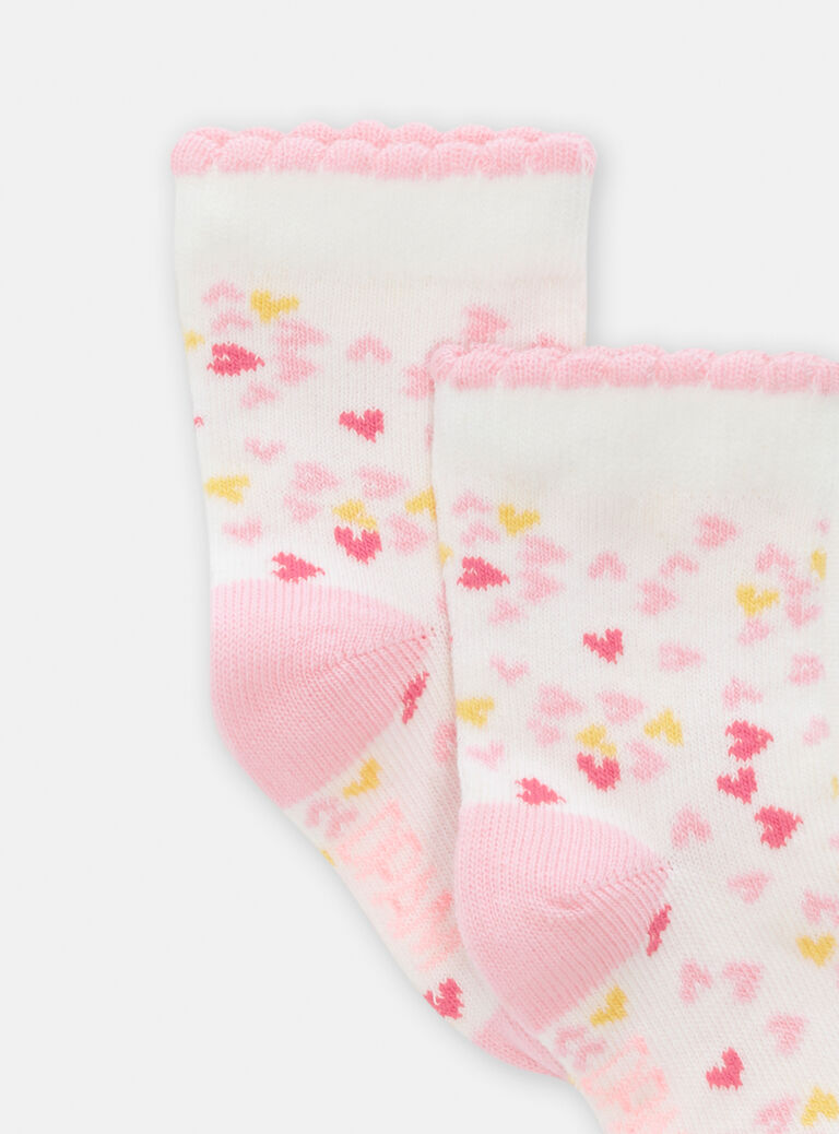 Chaussettes imprimé curs pour bébé fille
