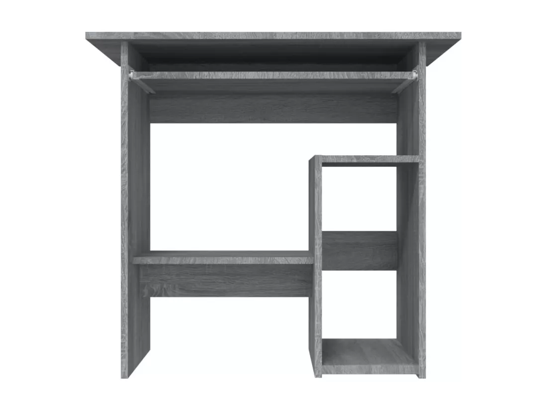 Bureau Sonoma gris 80x45x74 cm Bois d'ingénierie