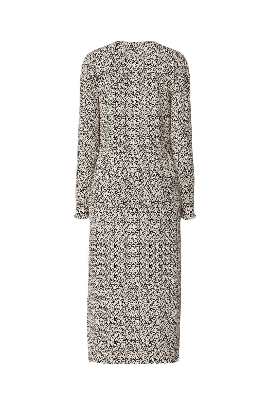 Pieces Pcflora Ls Midi Dress 4729146 natural leo