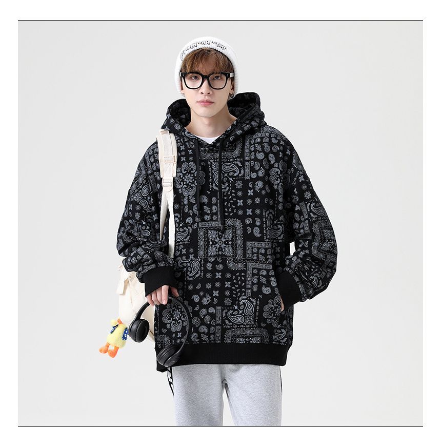 Dandyluxe - Hoodie met paisleyprint