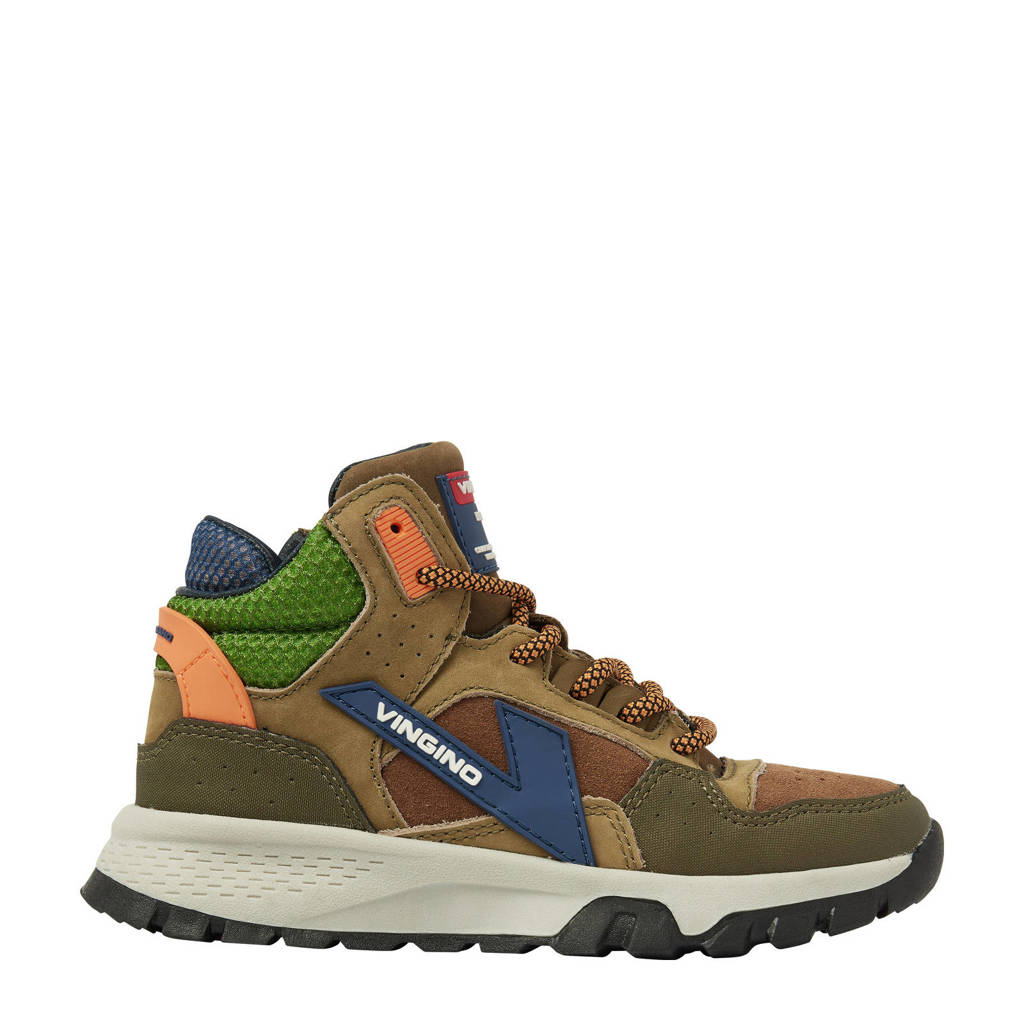 Vingino leren sneakers groen