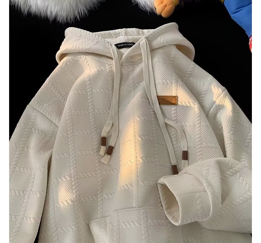 Acrius - Geruite hoodie met lange mouwen