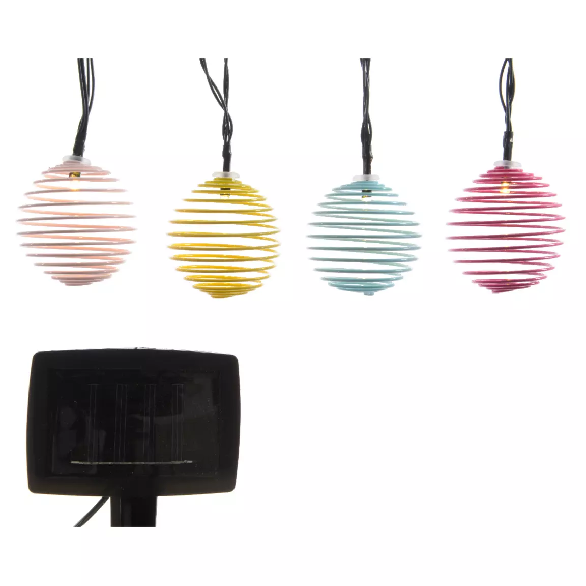 Guirlande lumineuse solaire 2,7 m 10 LED Rainbow Multicolore