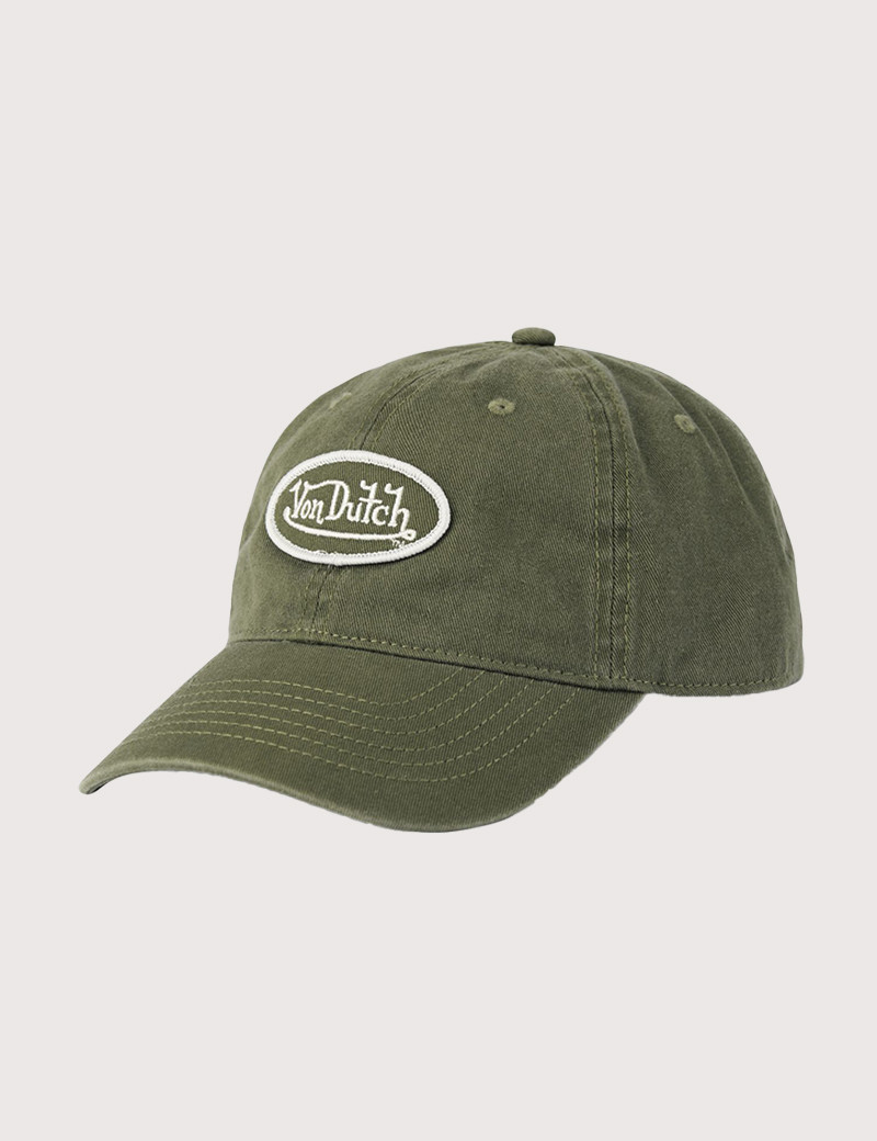 VON DUTCH CASQUETTE TRUCKER EFFET SUÈDE KAKI