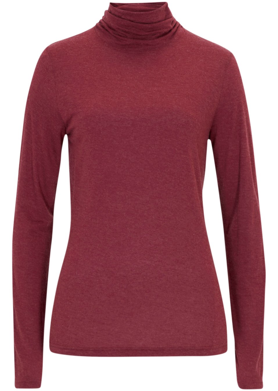 T-shirt col roulé avec teneur en laine