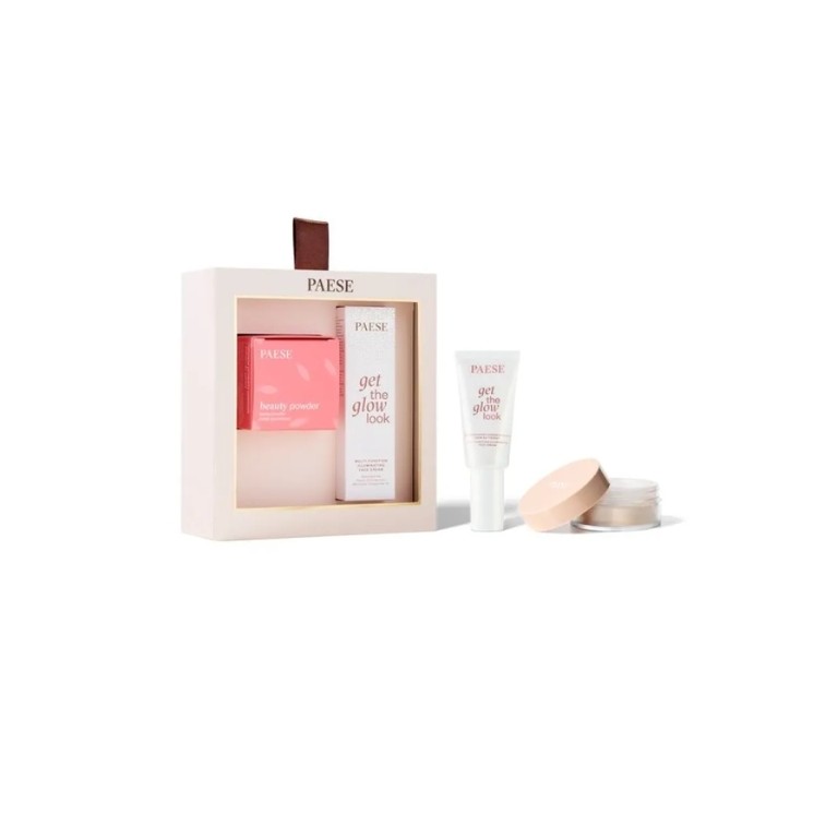Paese All About The Base1 Geschenkset: Get The Glow Illuminating Face Cream + Loose Barley Powder