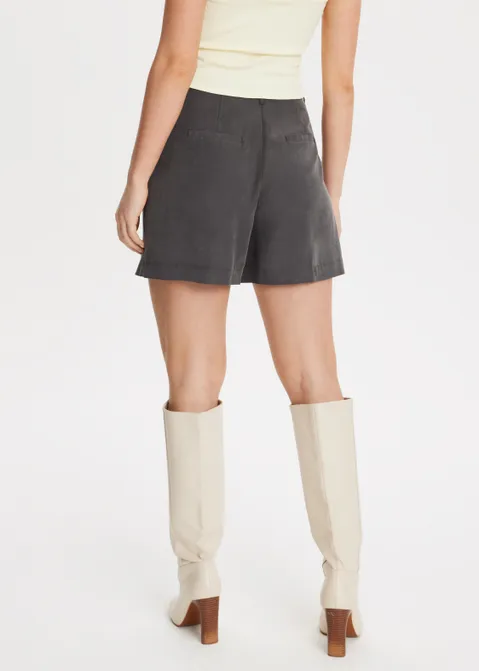 Short met plooien antraciet (ANTRA)