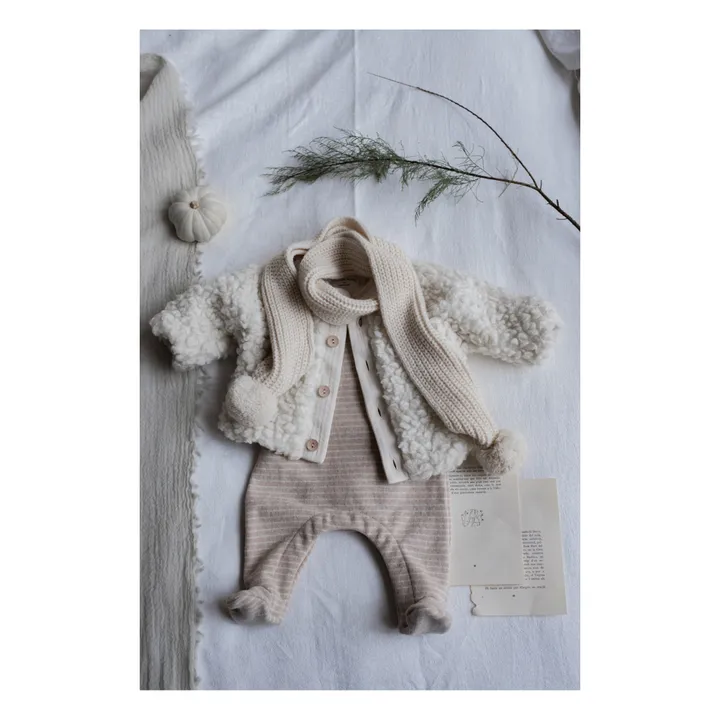 1+ in the family Veste Façon Fourrure Coton Laine Emmanuel | Ecru