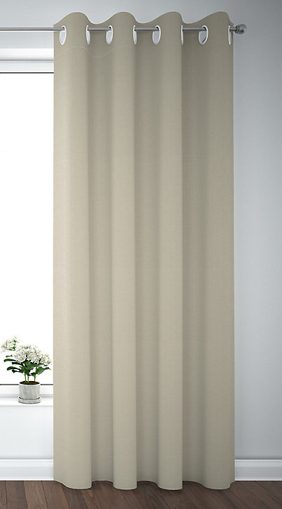Rideau occultant Novan GoodHome naturel L.260 x l.140 cm