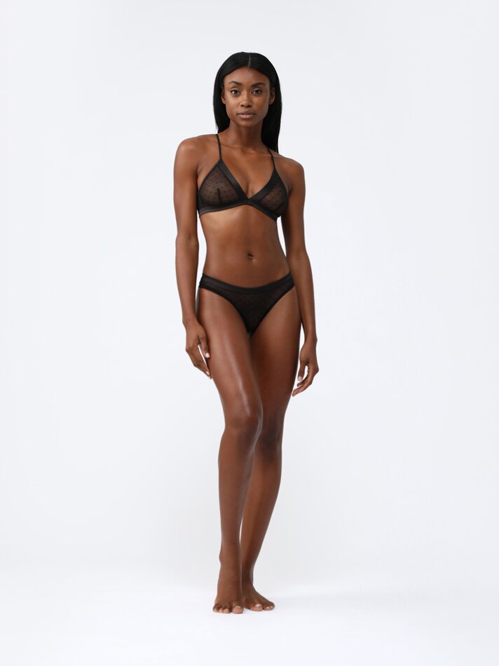Conjunto de 2 tangas de tule - Pretas
