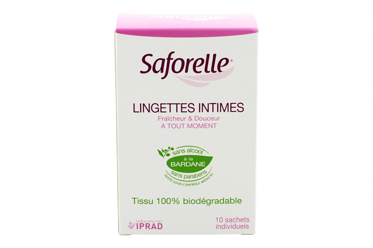 10 lingettes intimes sachet individuel