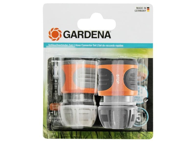 GARDENA Schlauchkupplung Zweier-Satz, 13 mm (1/2