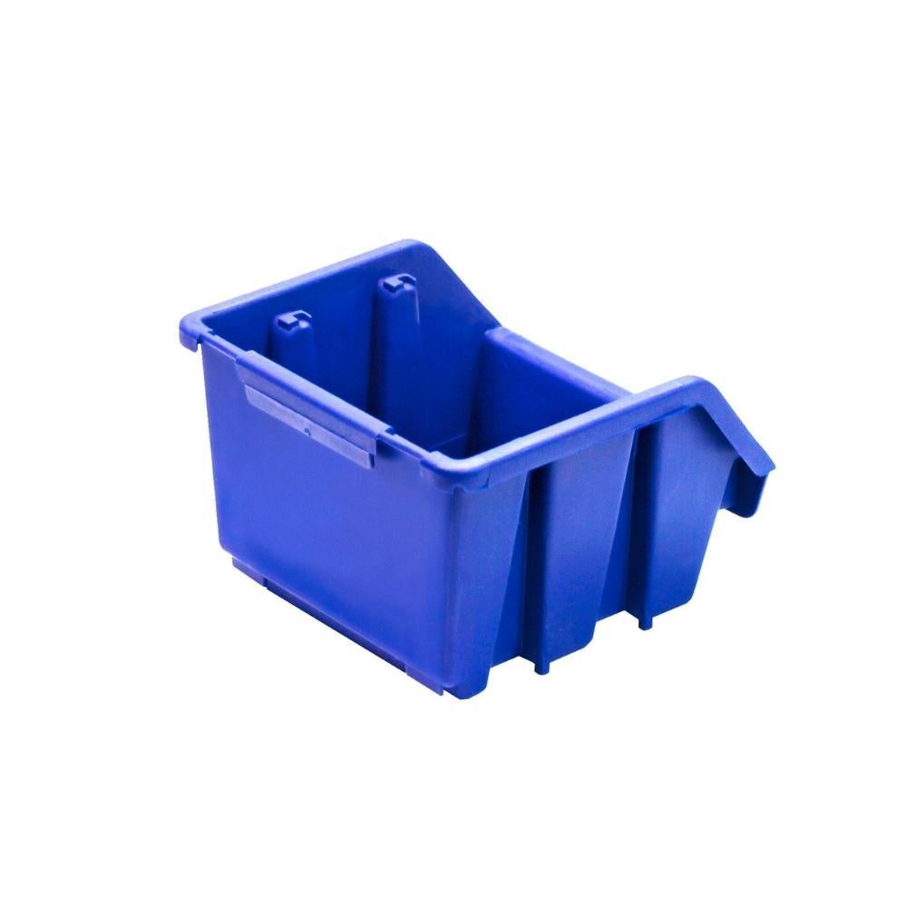 PROREGAL SuperSaver Set 5x Opbergdoos 1 HxBxD 7,5 x 11,6 x 11,2 cm Polypropyleen Blauw