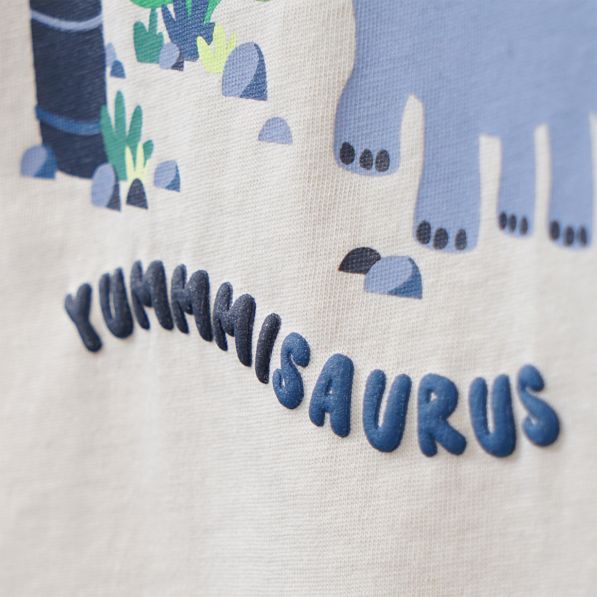 Topomini Baby T-Shirt mit Dino-Print beige