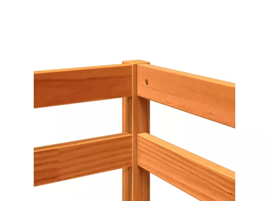 Lit mezzanine d'enfants sans matelas 80x200 cm bois pin massif