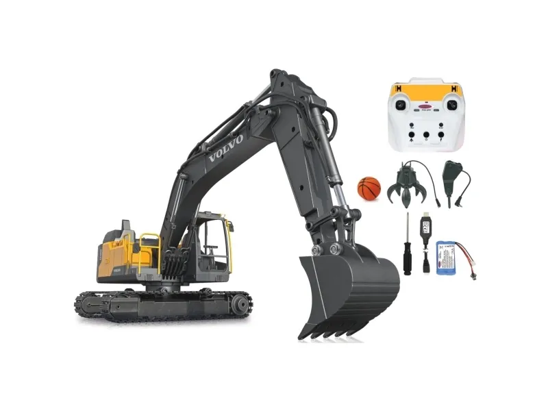 Jamara Volvo EC160E Metal 1:16 gravemaskine med grab og nedbrydningshammer